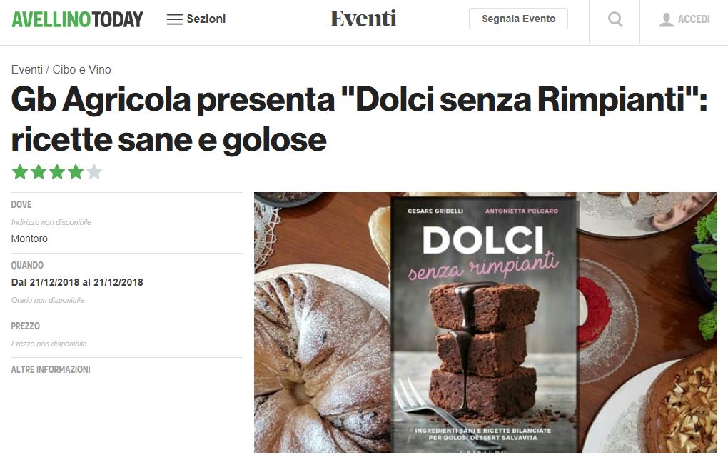dolci senza rimpiamti gb agricola